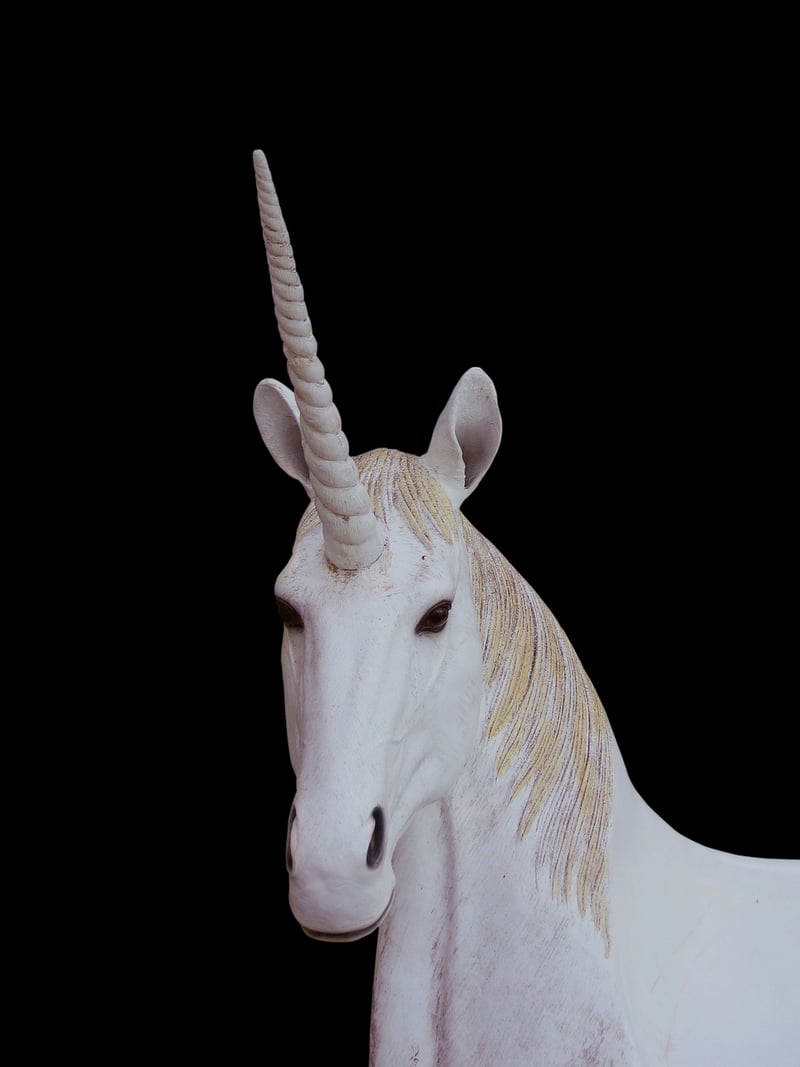 Unicorn-inspired gown